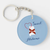 Südliche Girl - Alabama Schlüsselanhänger (Vorderseite)