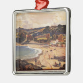 Südliche/Great Western Bahnstrand-Szene Ornament Aus Metall (Links)