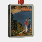 Südliche/Great Western Schienen-Paare auf Klippe Silbernes Ornament (Rechts)