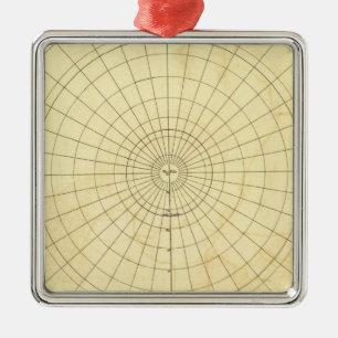 Südliche Hemisphäre-Kontur Ornament Aus Metall