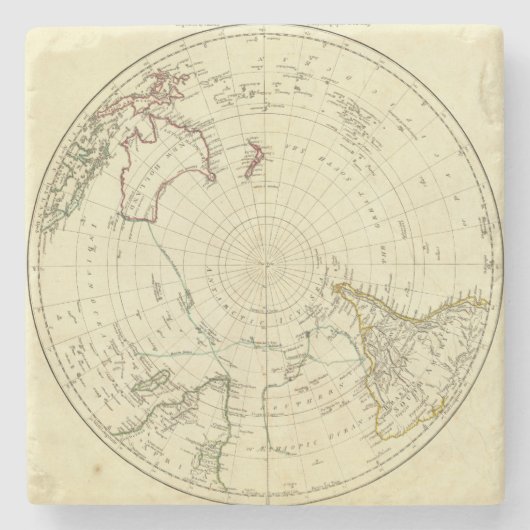 Südliche Hemisphäre Steinuntersetzer (Vorderseite)