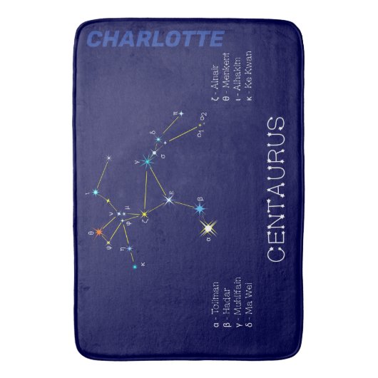 Südliche Hemisphäre Sternbild Centaurus Badematte (Vorderseite Vertikal)