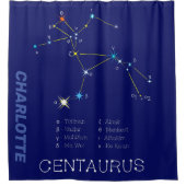 Südliche Hemisphäre Sternbild Centaurus Duschvorhang (Vorderseite)
