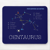 Südliche Hemisphäre Sternbild Centaurus Mousepad (Vorne)