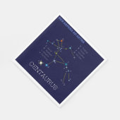 Südliche Hemisphäre Sternbild Centaurus Serviette (Ecke)