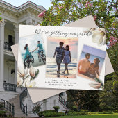 Südliche Hochzeit Rettet das Datum Magnolien-Blume Save The Date