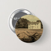 Südliche Landschaft Rustikales Kolonialhaus Button (Vorne & Hinten)