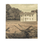 Südliche Landschaft Rustikales Kolonialhaus Notizblock (Vorderseite)