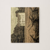 Südliche Landschaft Rustikales Kolonialhaus Puzzle (Vertikal)