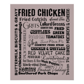 Südliche Lebensmittel Fotodruck