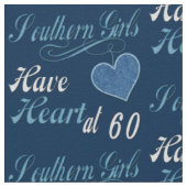 Südliche Mädchen Herz 60. Stoff (Nahaufnahme)
