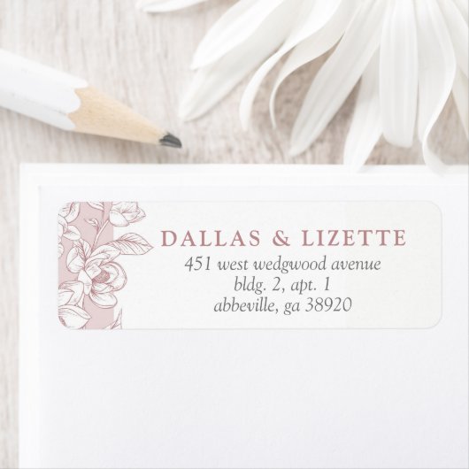 Südliche Magnolia Blossom Botanische Rücksendeadre (Insitu)