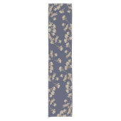 Südliche Magnolien u. Mitternachtsblau Kurzer Tischläufer (Vorderseite)