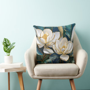 Südliche Magnolienkunst Kissen