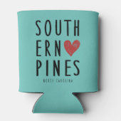 Südliche Pines North Carolina Can Cooler Dosenkühler (Rückseite)