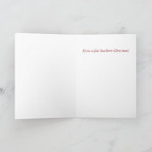 Südliche Pinguin Weihnachtskarte Feiertagskarte (Innenseite)