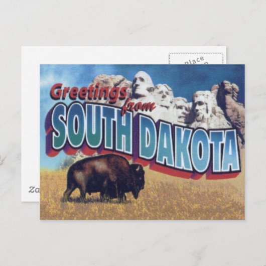 Südliche Postkarte (Vorne/Hinten)