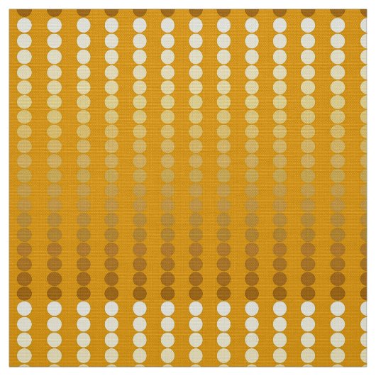 Südliche Punkte - Gold und Senf Stoff (Muster)
