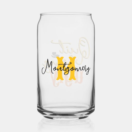 Südliche Redewendungen beenden das Ugly-Gold-Monog Dosenglas (Rückseite)