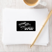 Südliche Rockmusik Adressaufkleber (Insitu)