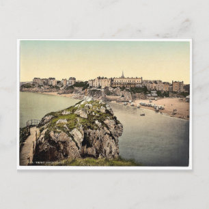 Südliche Sandstrände, Tenby, Wales seltene Photoch Postkarte
