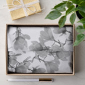 Südliche schwarze u. weiße Magnolien-Blumen Seidenpapier (Geschenk)