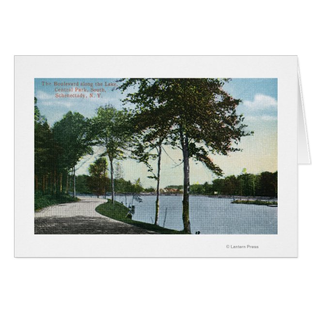 Südliche Sicht auf den Central Park und den See (Vorderseite (Horizontal))