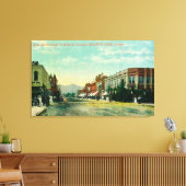 Südliche Sicht auf die 6. Straße von der Eisenbahn Leinwanddruck (Insitu (Wohnzimmer))