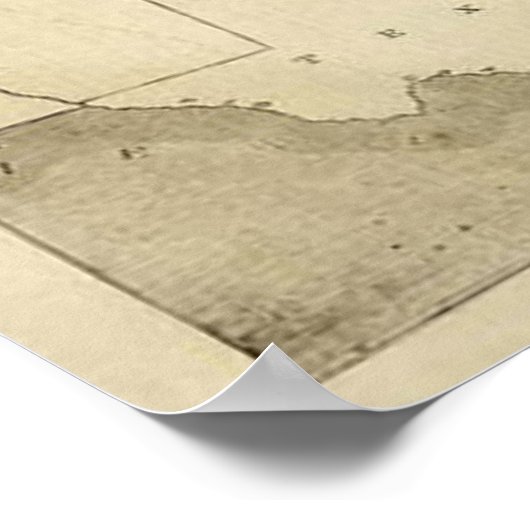 Südliche Staaten 1861 Karte drucken Poster (Ecke)