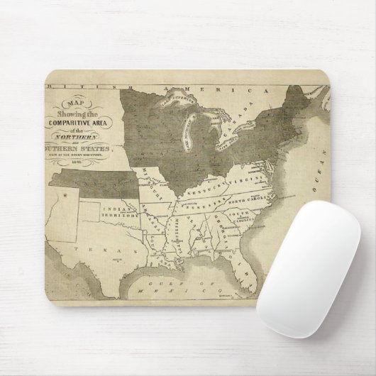 Südliche Staaten Mousepad 1861 (Mit Mouse)
