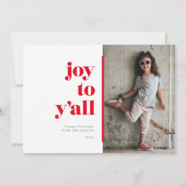 Südliche Süße Freude an Y'all Foto Ferienkarte Feiertagskarte