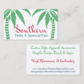 Südliche T-Shirts und Spezialitäten Visitenkarte (Vorne/Hinten)