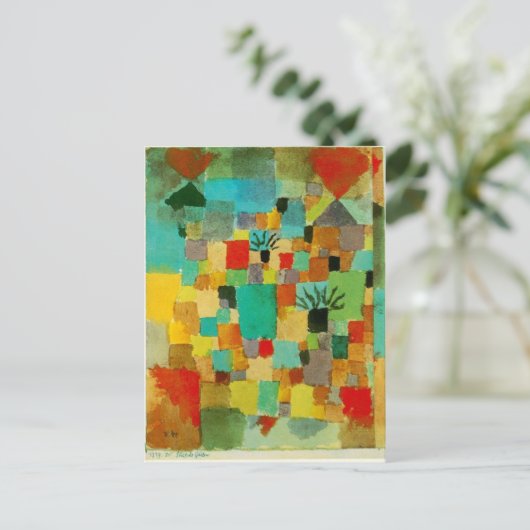 Südliche (tunesische) Gärten von Paul Klee Postkarte (Stehend Vorderseite)