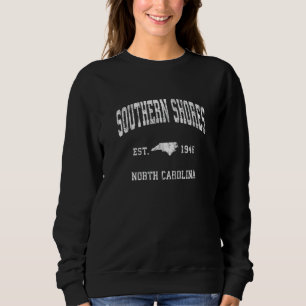 Südliche Ufer North Carolina Nc Vintage Athletik Sweatshirt