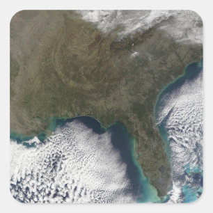 Südliche USA Quadratischer Aufkleber
