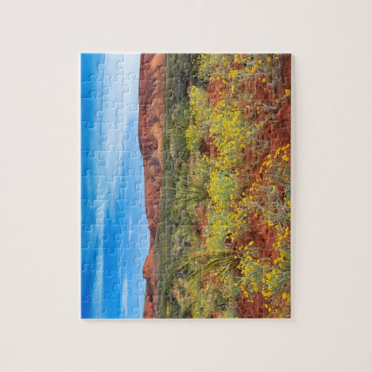 Südliche Utah-Wüsten-Wildblumen Puzzle (Vertikal)