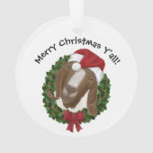 Südliche Weihnachtsziege Ornament (Rückseite)