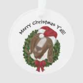 Südliche Weihnachtsziege Ornament (Vorderseite)