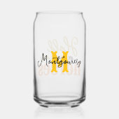 Südliche Zitate halten Ihre Pferde Gold Monogramm Dosenglas (Rückseite)