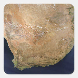 Südlicher Afrika Quadratischer Aufkleber