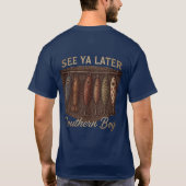 Südlicher Angeljunge Rustikale Jagd T-Shirt (Rückseite)