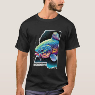 Südlicher Angler Mississippi Wels Angler Magn T-Shirt