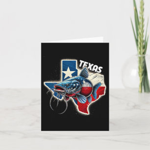 Südlicher Angler Texas Catfish Fishermen Texan Pri Karte