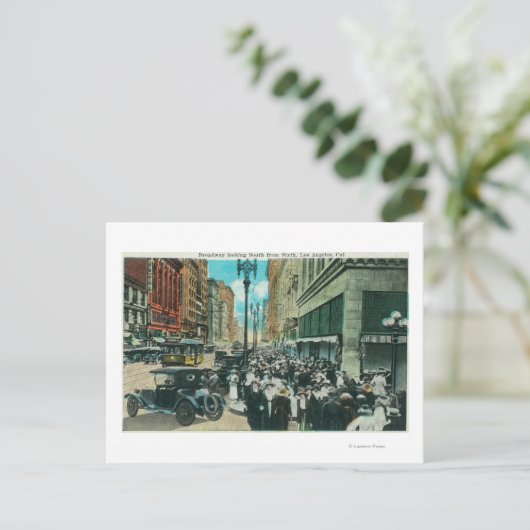 Südlicher Blick auf den Broadway von der 6th Stree Postkarte (Stehend Vorderseite)