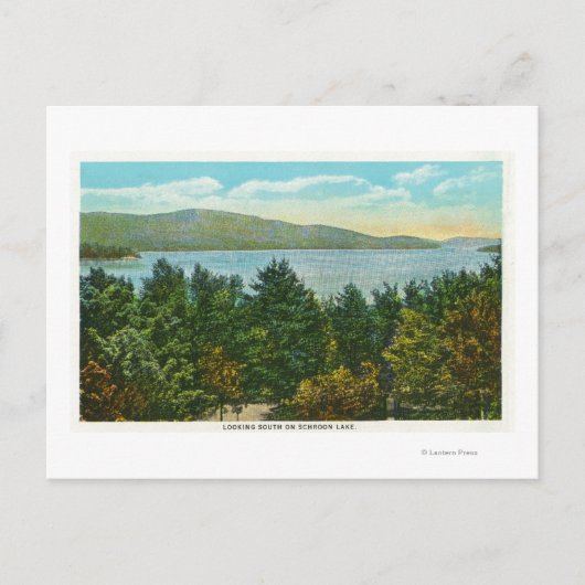 Südlicher Blick auf den See Postkarte (Vorderseite)