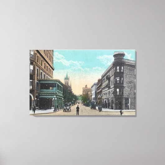 Südlicher Blick auf die Chenango-Straße von Arling Leinwanddruck (Vorderseite)