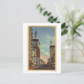 Südlicher Blick auf die erste Straße Postkarte (Stehend Vorderseite)