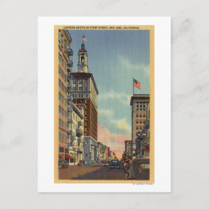 Südlicher Blick auf die erste Straße Postkarte