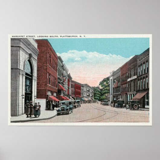 Südlicher Blick auf die Margaret Street Poster (Vorne)