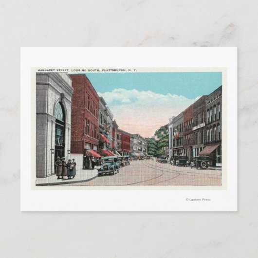 Südlicher Blick auf die Margaret Street Postkarte (Vorderseite)